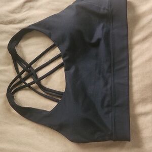 VS On Point Black Strappy Sports Bra